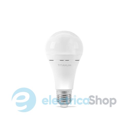 LED лампа аккумуляторна TITANUM A68 9W E27 4000K 220V TL-EMA68-09274