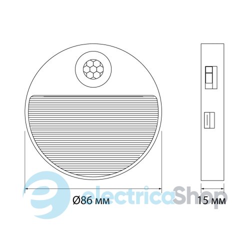LED Светильник акккумуляторный с датчиком движения VIDEX VL-NL105W