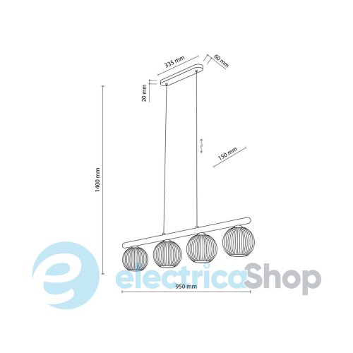 Люстра TK-Lighting VIRLO BEIGE 11080