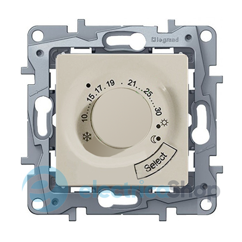 Термостат для теплого пола, Legrand – «Etika» цвет «слоновая кость»