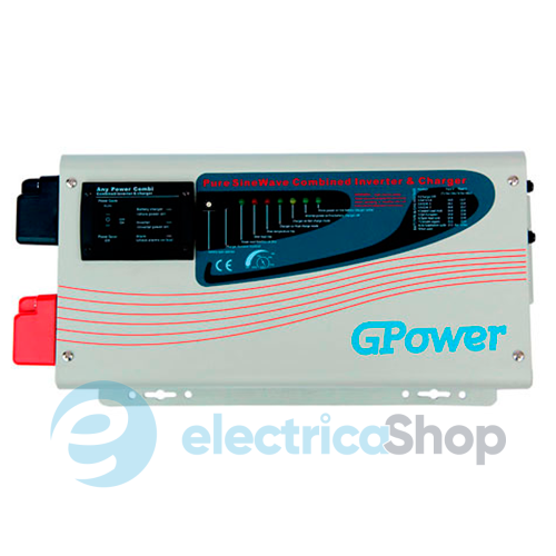 Гибридный инвертор (чистая синусоида) GPower 24V (DC) / 220 V~, модель 1000 Ватт