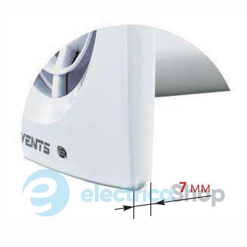 Вентилятор витяжний Вентс 100 Х1ТН &#8709;100 з таймером і реле вологості, колір білий