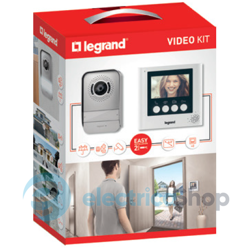 Відеодомофон з кольоровим дисплеєм 4,3'' Legrand 369110 (комплект)