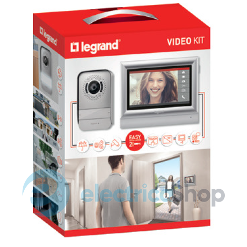 Відеодомофон з кольоровим дисплеєм 7'' сенсорний Legrand 369320 (комплект)