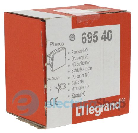 Механизм кнопки 1-кл 10А IP55 «Legrand» Plexo — 69540, цвет серый