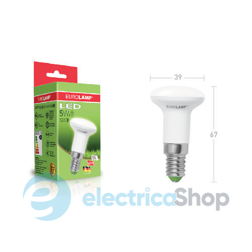 Светодиодная led-лампа «Eurolamp» ЕКО серия "D" R63 9 Ватт E27 4000K «нейтральный свет»