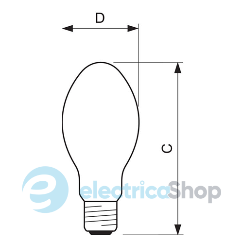 Лампа ртутная Philips HPL-N 400W E40