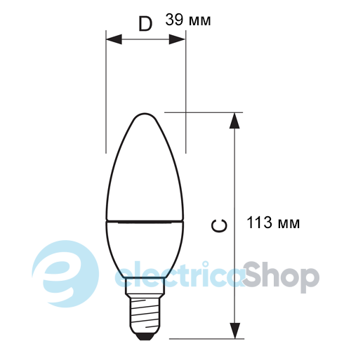 Светодиодная лампа Philips CorePro candle ND 6-40W E14 827 B39 FR