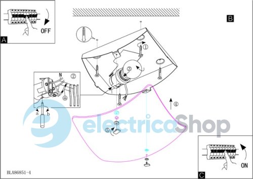 Потолочный светильник EGLO 86851 Aero 1 /BORGO 1