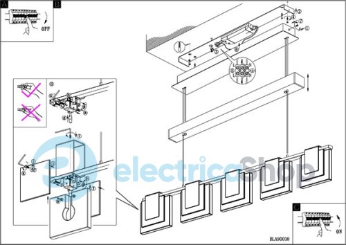 Люстра EGLO Clap (90038)