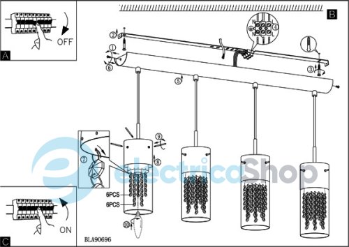 Люстра EGLO Diamond (90696)