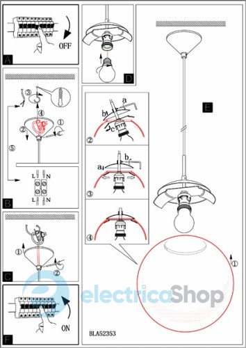Люстра EGLO Milagro (90195)