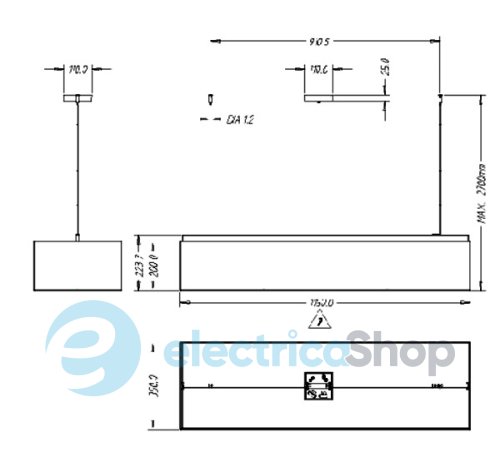 Люстра Lirio Quadratus 41110/11/LI