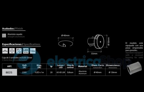 Светильник точечный встроенный BPM Lighting 8025