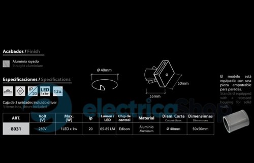 Светильник точечный встроенный BPM Lighting 8031