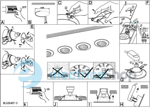 Світильник точковий вбудований EGLO 87376 Einbauspot GU10