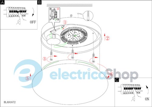 Світильник Eglo 91672 LED GIRON