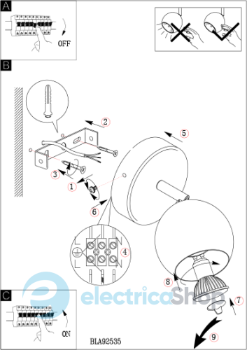 Светильник EGLO 92535 Sancho 1