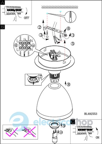 Світильник точковий накладний EGLO 92553 BASTILLIO