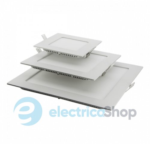 Світлодіодний точковий вбудований LED світильник Eurolamp 4W "квадрат" 4W/3000K (LED-DLS-4/3)