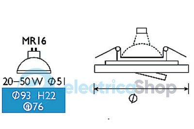 Светильник точечный встроенный AT 01 АВ 221 бронза