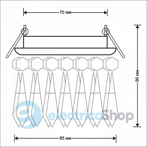 Встроенный точечный светильник Ultralight  CL 2383 CL CR, хром прозрачный