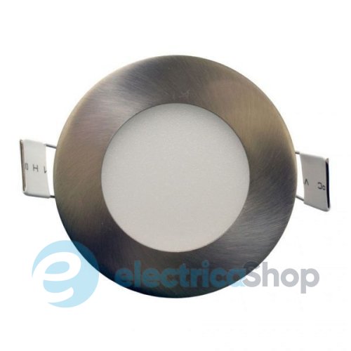 Точковий світлодіодний світильник DL 04R 4W LED SN нікель (4W/6000К) 780
