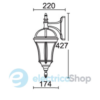 Вуличний світильник Ultralight 1562S REAL I