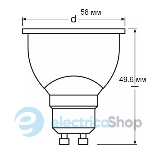 Лампа світлодіодна Osram LED Superstar PAR16 50 36° 5.3 W/827 4000 K GU10