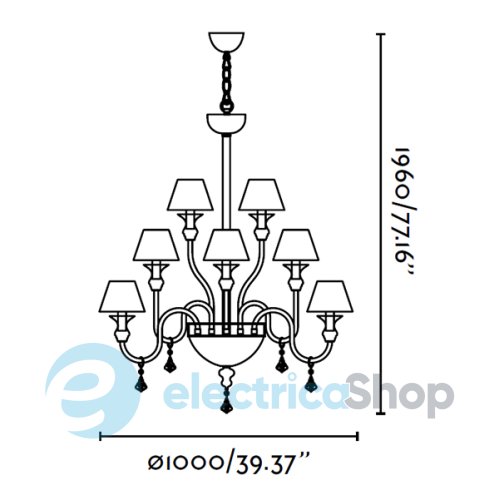 Люстра FARO Murano 29293