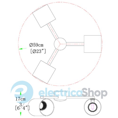 Люстра Zuma CORINA C0110-03C-F4AC