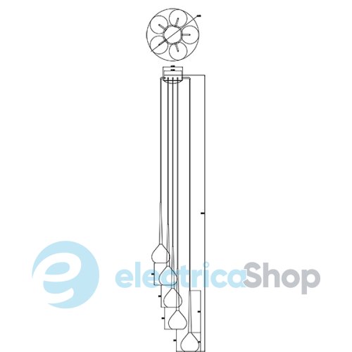 Люстра Zuma LIBRA MD2128A-5BL