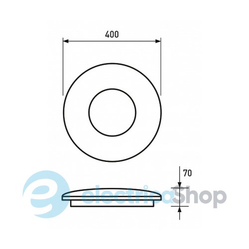 Світлодіодний світильник Eurolamp SMART LIGHT RGB 24W 3000-6500K диміруваний (LED-SLM-24W)