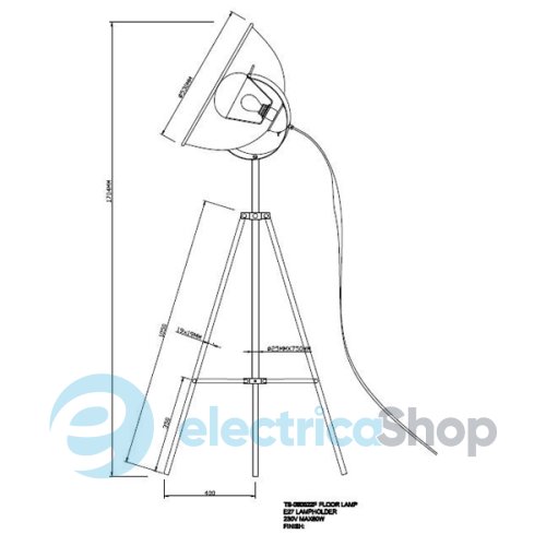 Торшер Zuma ANTENNE (TS-090522F-WHSI)
