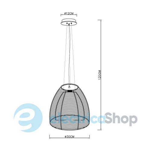 Люстра Zuma PICO BLACK MD9023-1L