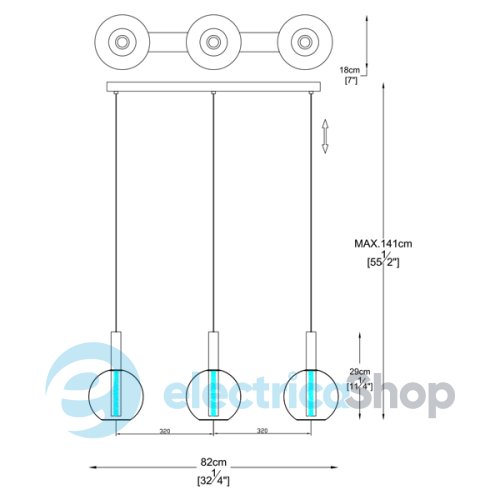 Люстра Zuma EIRENE P0347-03T