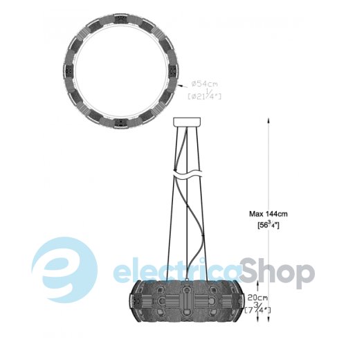Люстра Zuma SOLE P0317-06H-S8A1