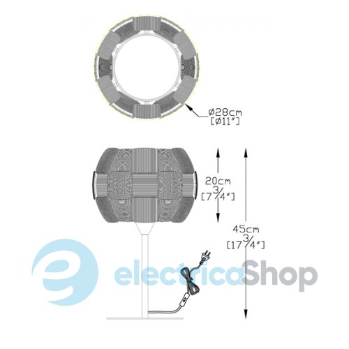 Настольная лампа T0317-01H-S8A1 Zuma SOLE