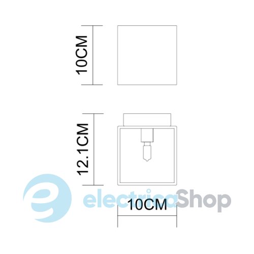 Бра 1506-WG Zuma LUCID SQUARE