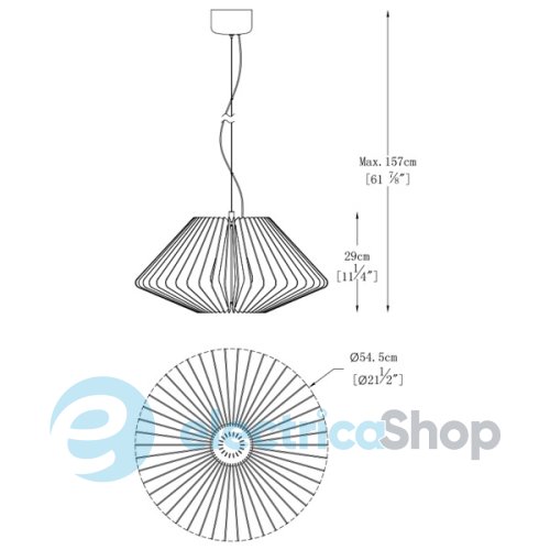 Люстра Zuma MODERNA P0361-01C-F4B1