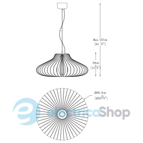 Люстра Zuma MODERNA P0361-01D-F4B1