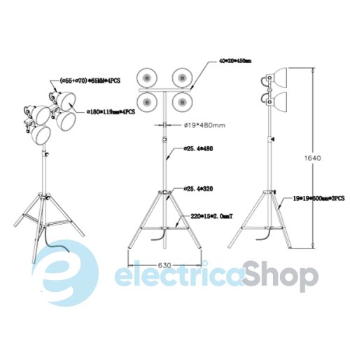 Торшер Zuma TRIVET TS-140411F-CHWH