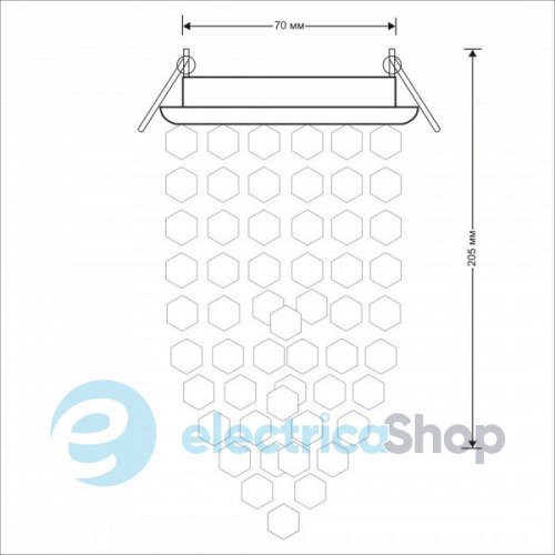 Встроенный точечный светильник Ultralight CL 1315 CN GD, золото шампань