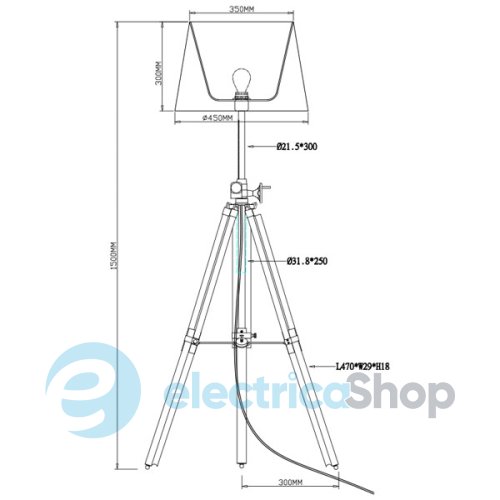 Торшер Zuma SEVILLE TS-062909F-BR