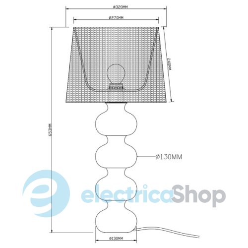 Настольная лампа TS-060216T Zuma DECO