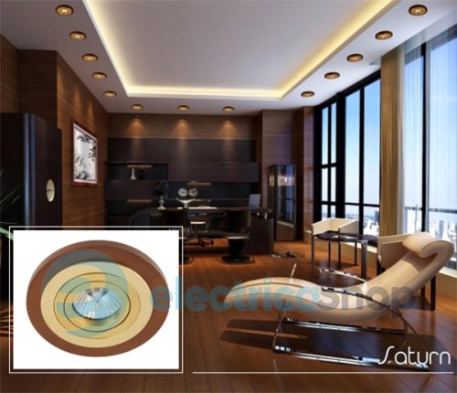 Деревянный точечный встроенный светильник ImperiumLight Saturn 30112.12.38