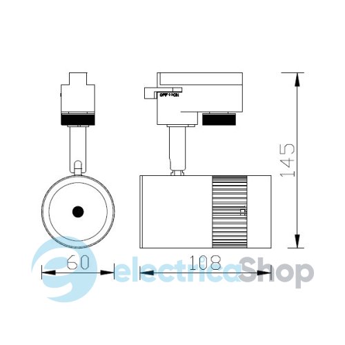 Трековый светильник Horoz HL837L Milano-13, белый