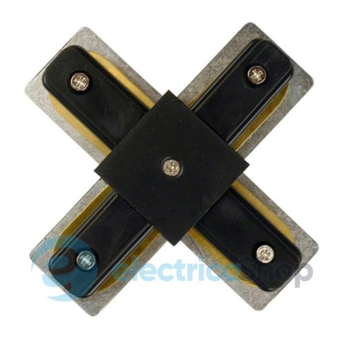 Коннектор крестовой Светкомплект HH-206-cross connector BK