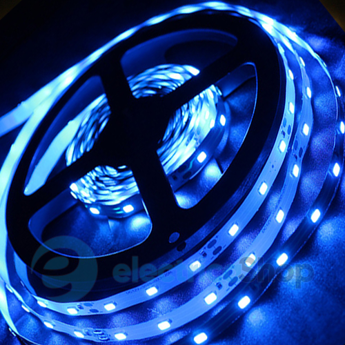 Стрічка світлодіодна (60 світлодіодів/метр), колір - синій SMD 3528 NORMAL Клас "B"