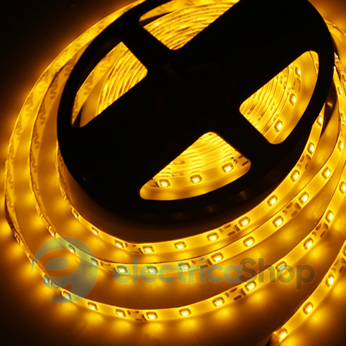 Стрічка світлодіодна (60 світлодіодів/метр), колір - жовтий SMD 3528 NORMAL Клас "B"